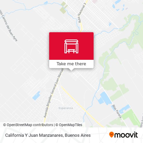 California Y Juan Manzanares map