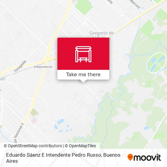 Eduardo Sáenz E Intendente Pedro Russo map