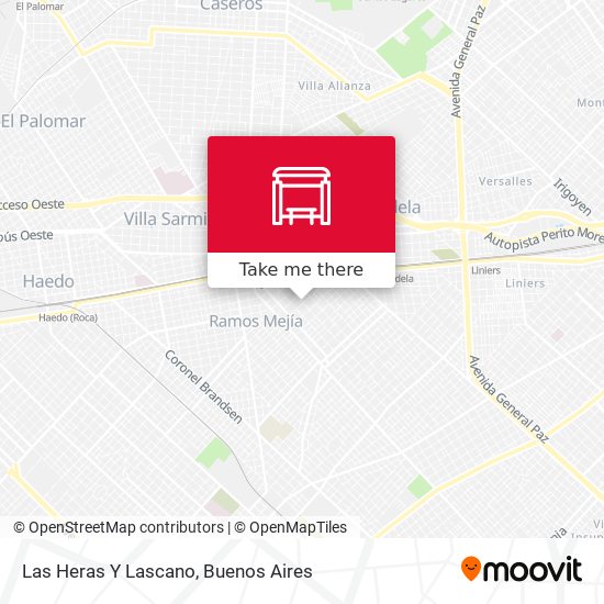 Las Heras Y Lascano map
