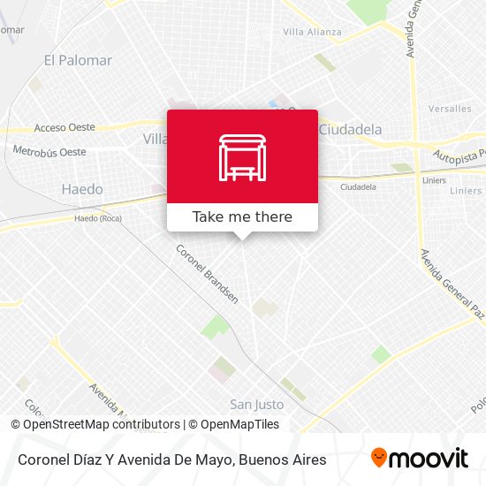 Coronel Díaz Y Avenida De Mayo map