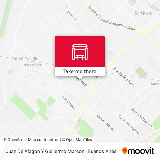 Juan De Alagón Y Guillermo Marconi map