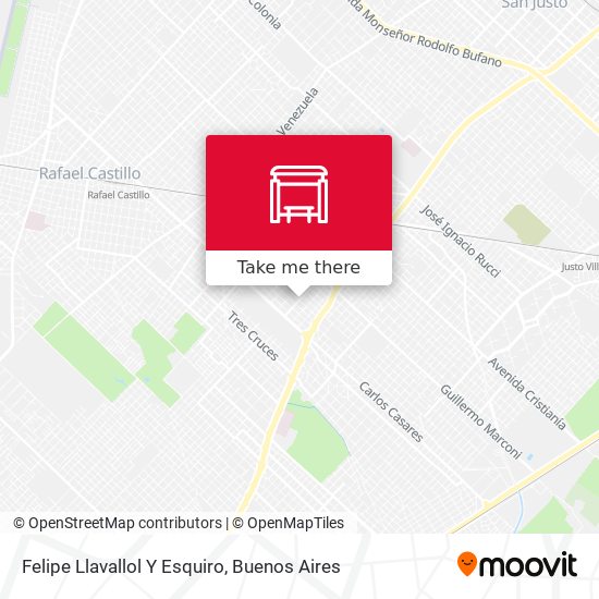 Felipe Llavallol Y Esquiro map