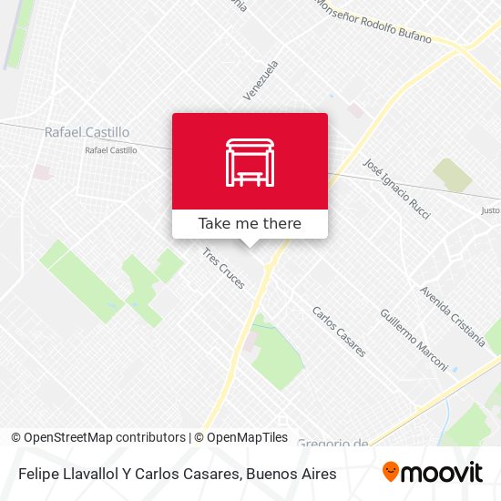 Felipe Llavallol Y Carlos Casares map