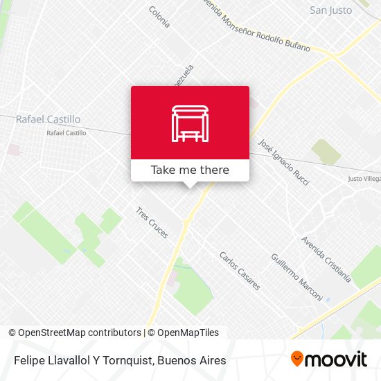 Felipe Llavallol Y Tornquist map
