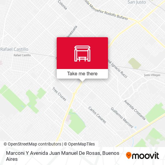 Marconi Y Avenida Juan Manuel De Rosas map