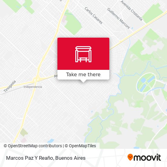 Marcos Paz Y Reaño map