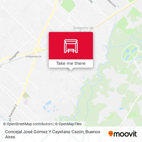 Mapa de Concejal José Gómez Y Cayetano Cazón
