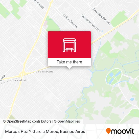 Marcos Paz Y García Merou map