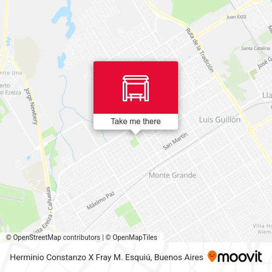 Herminio Constanzo X Fray M. Esquiú map