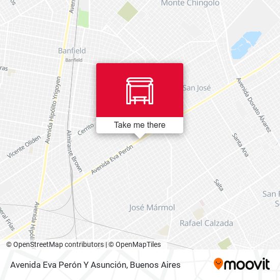 Avenida Eva Perón Y Asunción map
