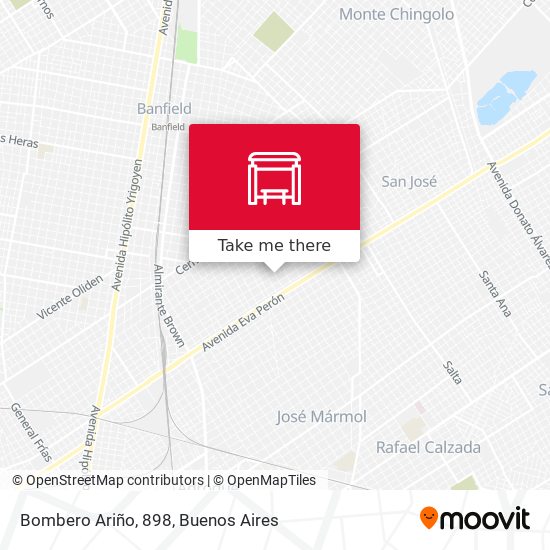 Mapa de Bombero Ariño, 898