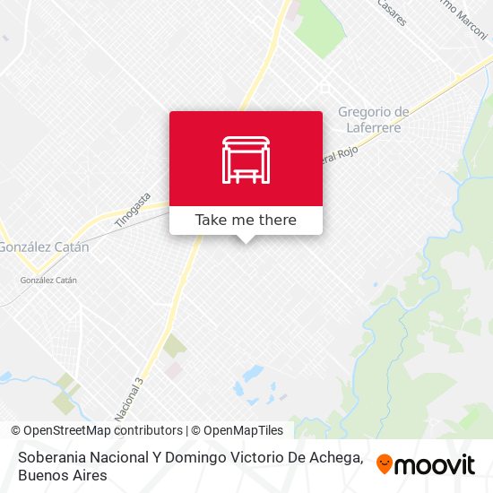 Soberania Nacional Y Domingo Victorio De Achega map