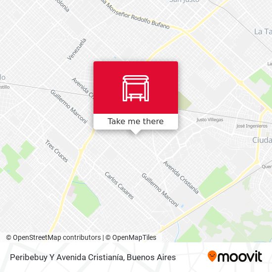 Peribebuy Y Avenida Cristianía map