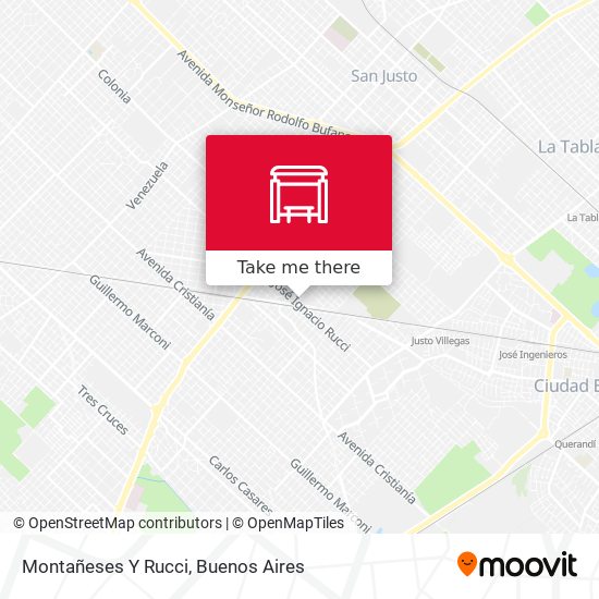 Montañeses Y Rucci map