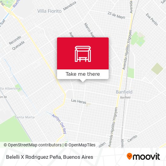 Belelli X Rodriguez Peña map