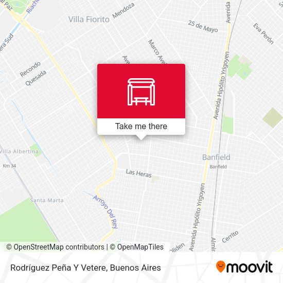 Mapa de Rodríguez Peña Y Vetere