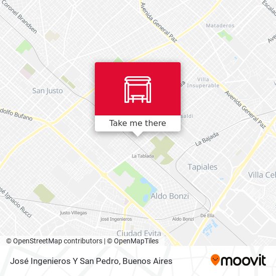 José Ingenieros Y San Pedro map