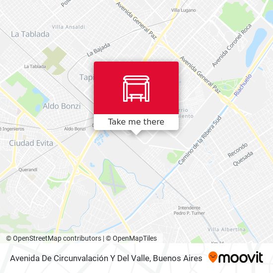 Avenida De Circunvalación Y Del Valle map