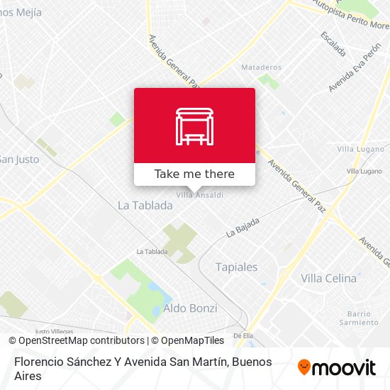 Florencio Sánchez Y Avenida San Martín map
