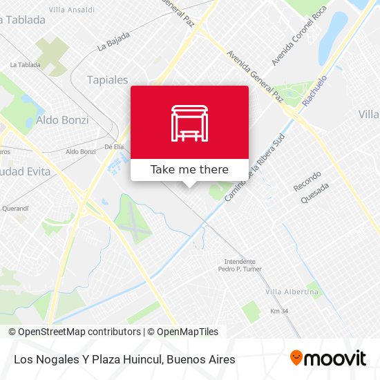 Mapa de Los Nogales Y Plaza Huincul