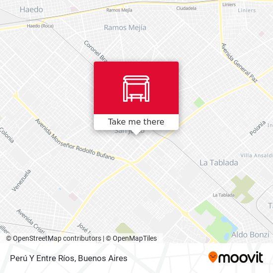 Perú Y Entre Ríos map
