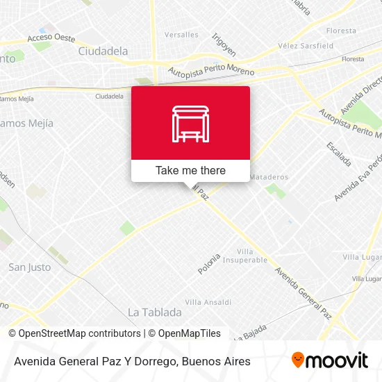Avenida General Paz Y Dorrego map