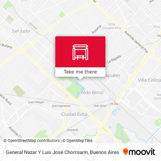 General Nazar Y Luis José Chorroarín map