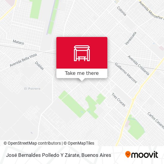 José Bernaldes Polledo Y Zárate map