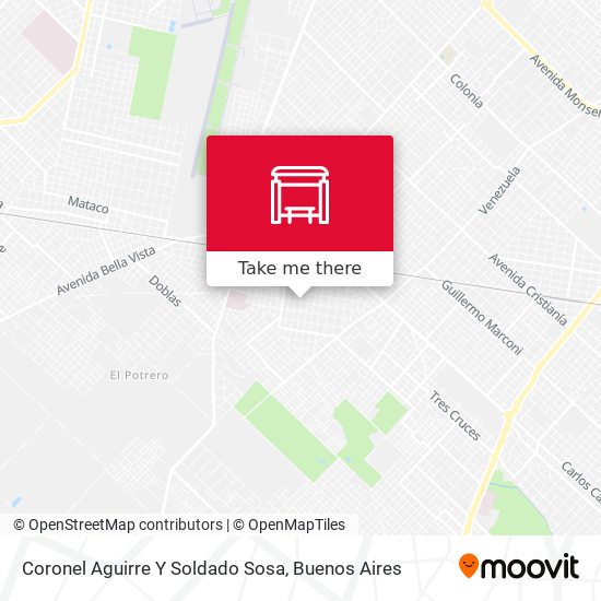 Coronel Aguirre Y Soldado Sosa map