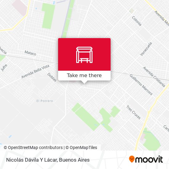 Mapa de Nicolás Dávila Y Lácar