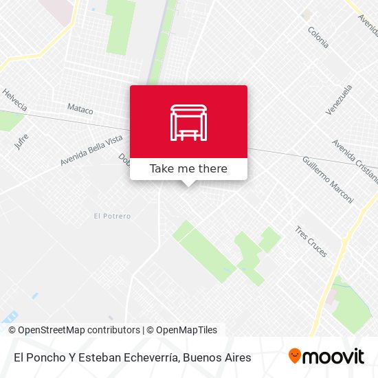 Mapa de El Poncho Y Esteban Echeverría