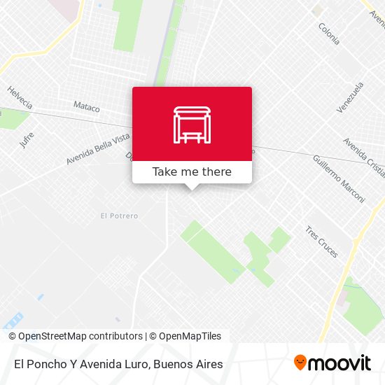 El Poncho Y Avenida Luro map