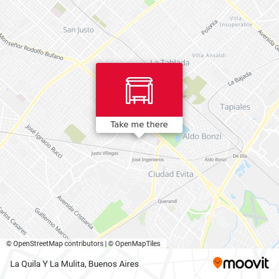 La Quila Y La Mulita map
