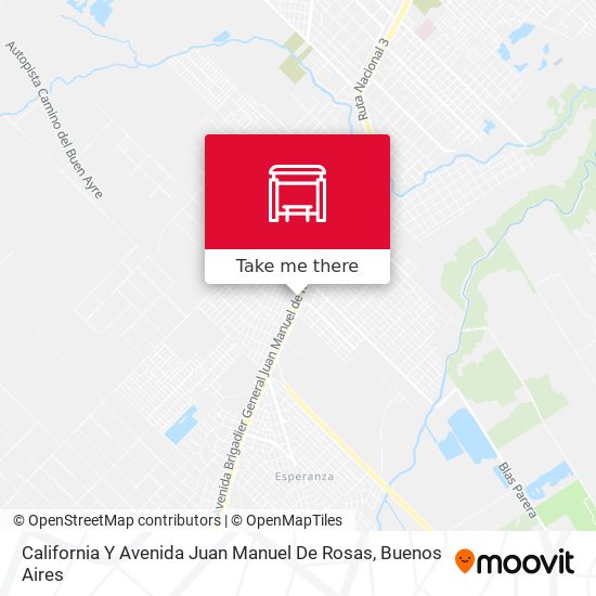 California Y Avenida Juan Manuel De Rosas map
