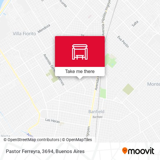 Pastor Ferreyra, 3694 map