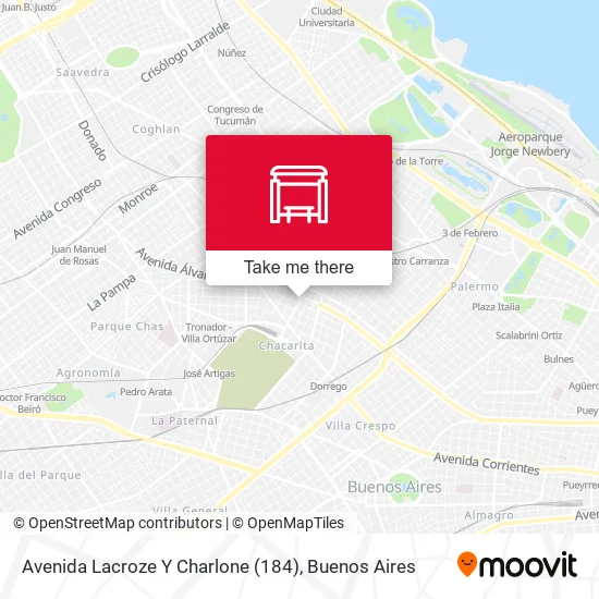 Avenida Lacroze Y Charlone (184) map