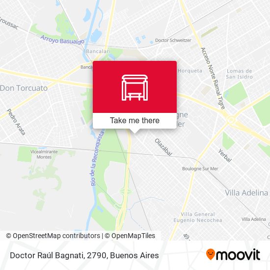 Mapa de Doctor Raúl Bagnati, 2790