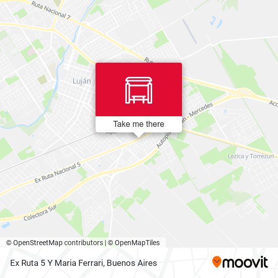 Ex Ruta 5 Y Maria Ferrari map