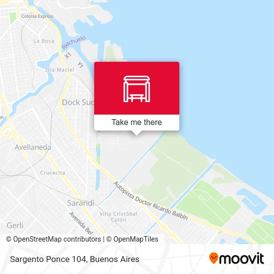 Sargento Ponce 104 map