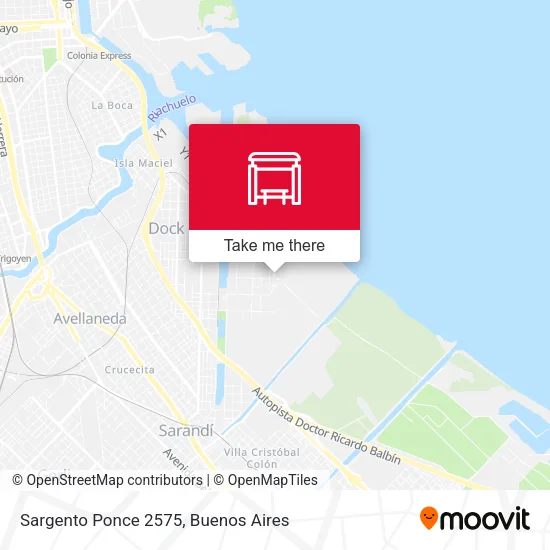 Sargento Ponce 2575 map