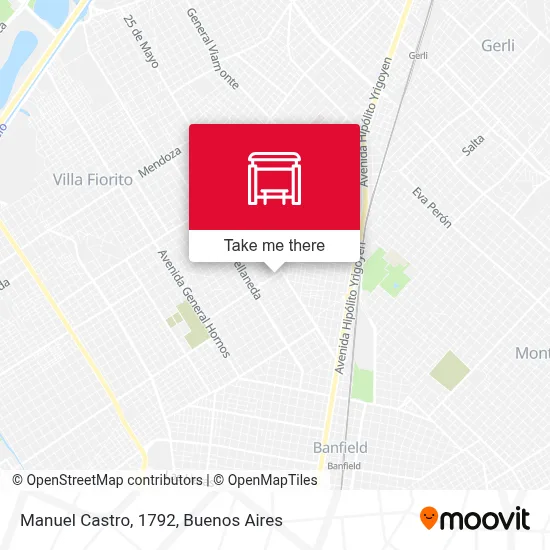 Manuel Castro, 1792 map