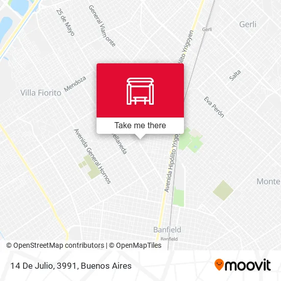 14 De Julio, 3991 map