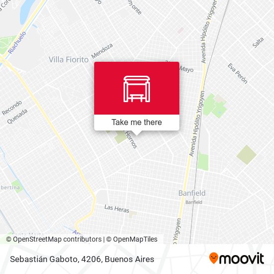 Sebastián Gaboto, 4206 map