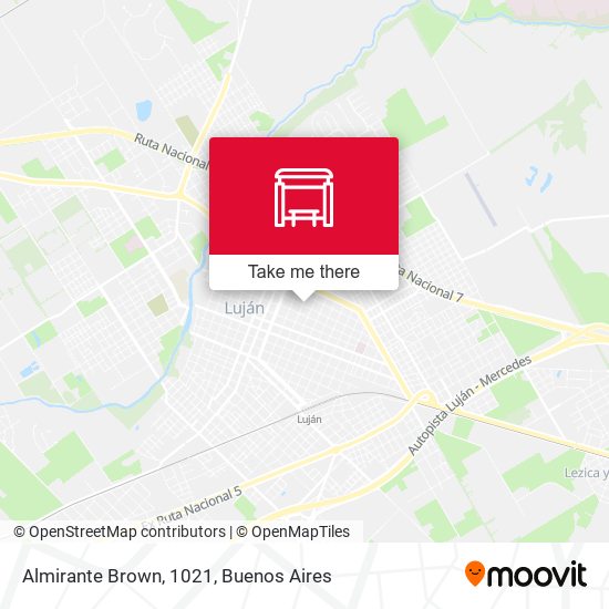 Mapa de Almirante Brown, 1021