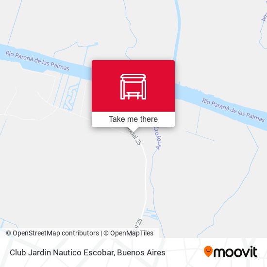 Mapa de Club Jardin Nautico Escobar