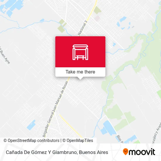 Cañada De Gómez Y Giambruno map
