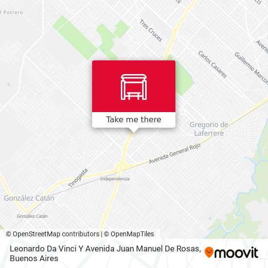 Leonardo Da Vinci Y Avenida Juan Manuel De Rosas map