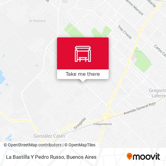 La Bastilla Y Pedro Russo map