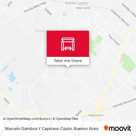 Mapa de Marcelo Gamboa Y Cayetano Cazón