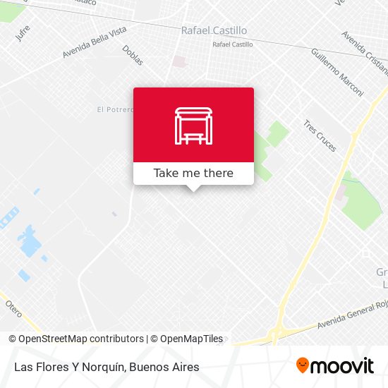 Mapa de Las Flores Y Norquín